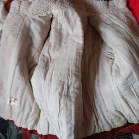 Women's Vintage Corduroy Jacket Pants Set 10 1970's Boho Fleece 30x31 Bootcut - Picture 11 of 11